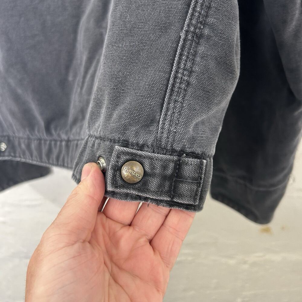 Vintage Carhartt Blanketed Detroit Jacket “Petrol Grey” J97 - Picture 12 of 16